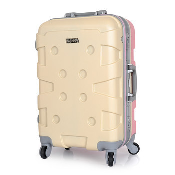 INANNA20寸行李箱ABS拉鏈箱時(shí)尚托運(yùn)正品硬A1174 前米后粉 24寸【圖片 價(jià)格 品牌 報(bào)價(jià)】